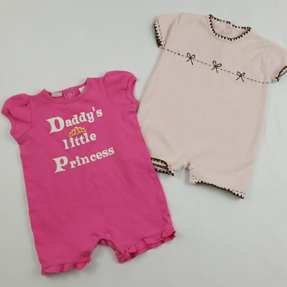 2 pcs Bodysuits Girl 12 m